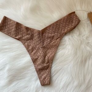 SKIMS Logo Mesh Thong XS PN-THG-1100